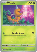 Weedle Chaos Rising Pokemon card