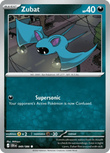 Zubat Chaos Rising Pokemon card