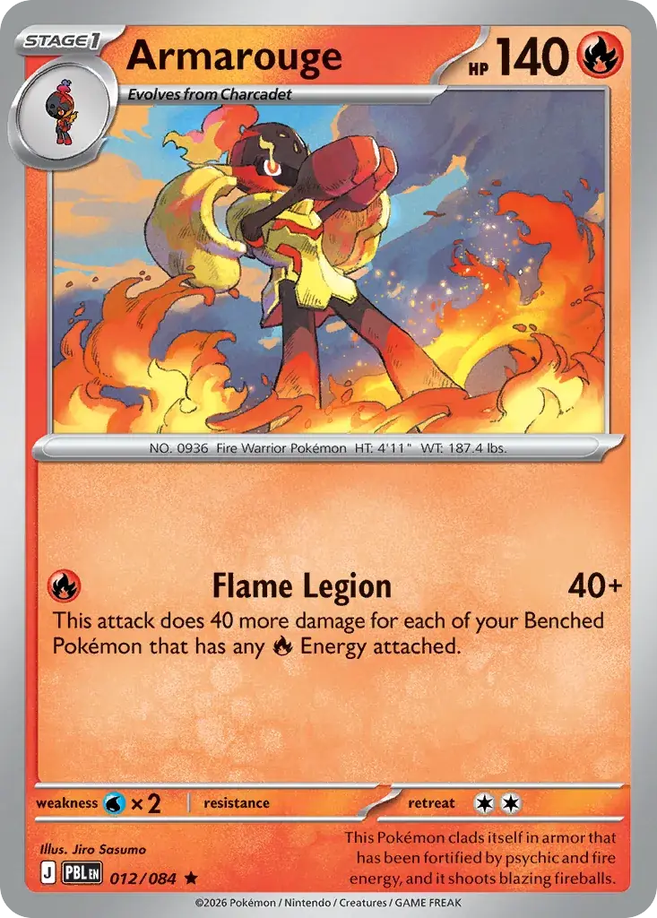 Armarouge Pitch Black Pokemon card