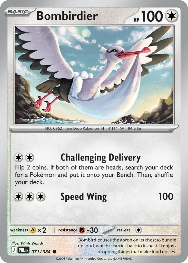 Bombirdier Pitch Black Pokemon card