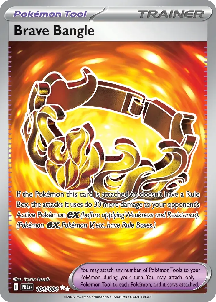 Brave Bangle Pitch Black Pokemon card