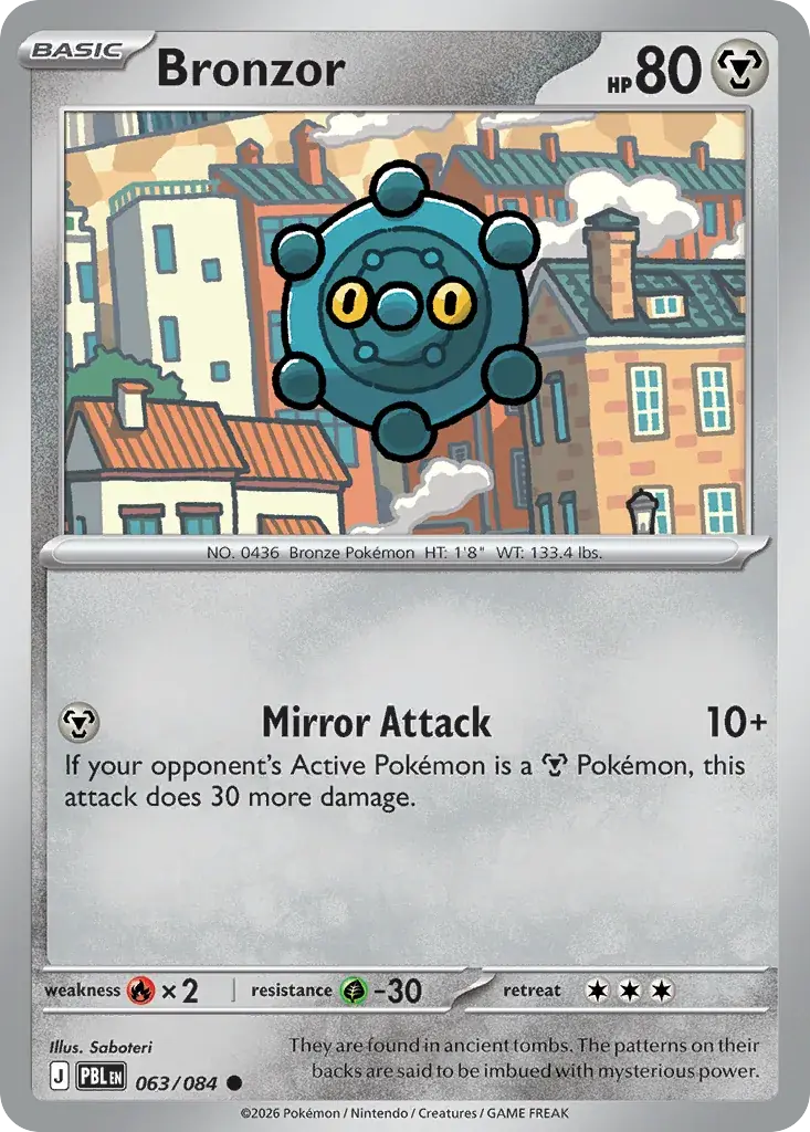 Bronzor Pitch Black Pokemon card