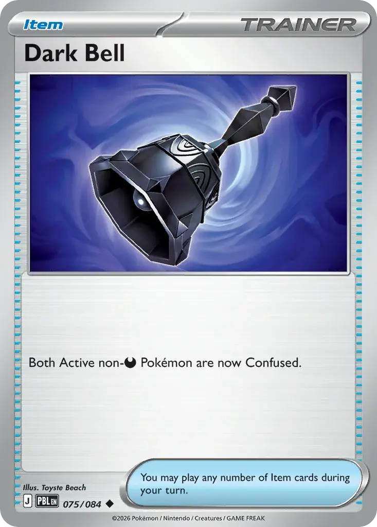 Dark Bell Pitch Black Pokemon card