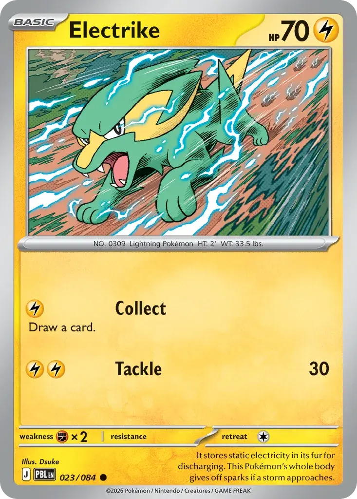Electrike Pitch Black Pokemon card