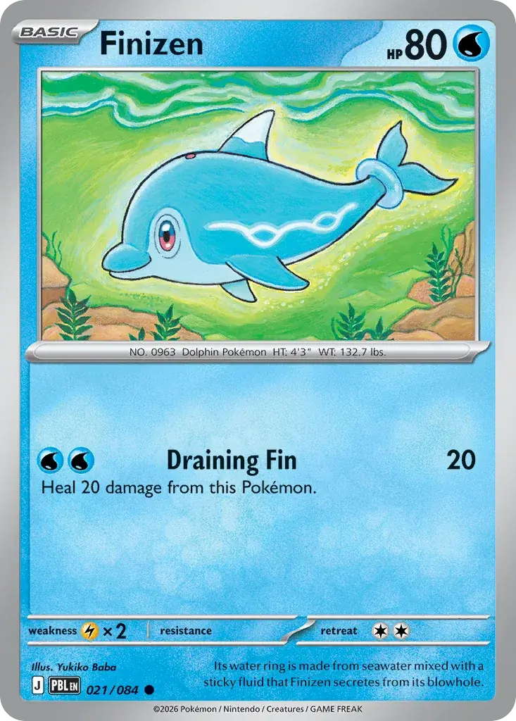 Finizen Pitch Black Pokemon card