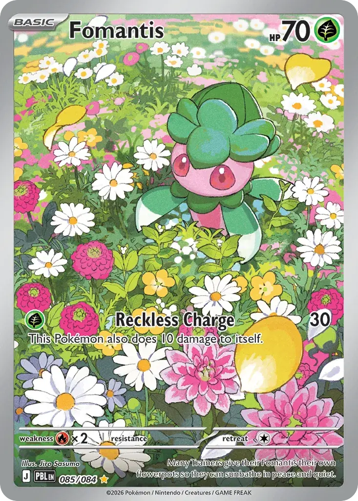 Fomantis Pitch Black Pokemon card