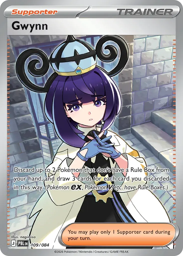 Gwynn Pitch Black Pokemon card