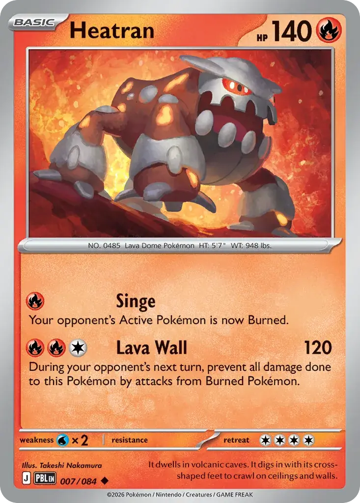 Heatran Pitch Black Pokemon card