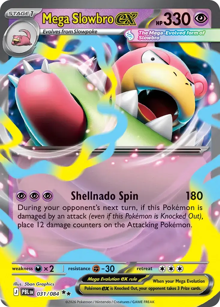 Mega Slowbro ex Pitch Black Pokemon card