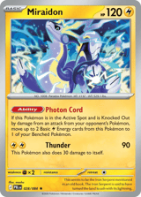 Miraidon Pitch Black Pokemon card