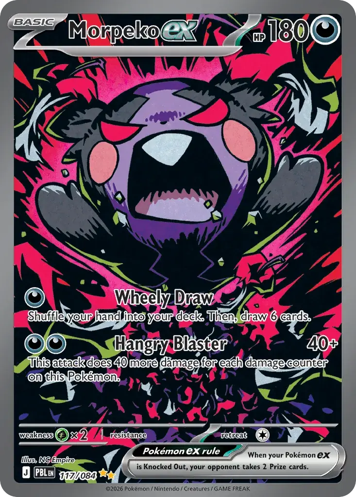 Morpeko ex Pitch Black Pokemon card