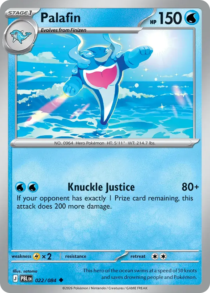 Palafin Pitch Black Pokemon card