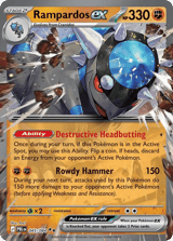 Rampardos ex Double Rare Pitch Black