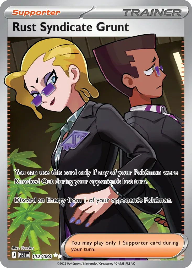Rust Syndicate Grunt Pitch Black Pokemon card