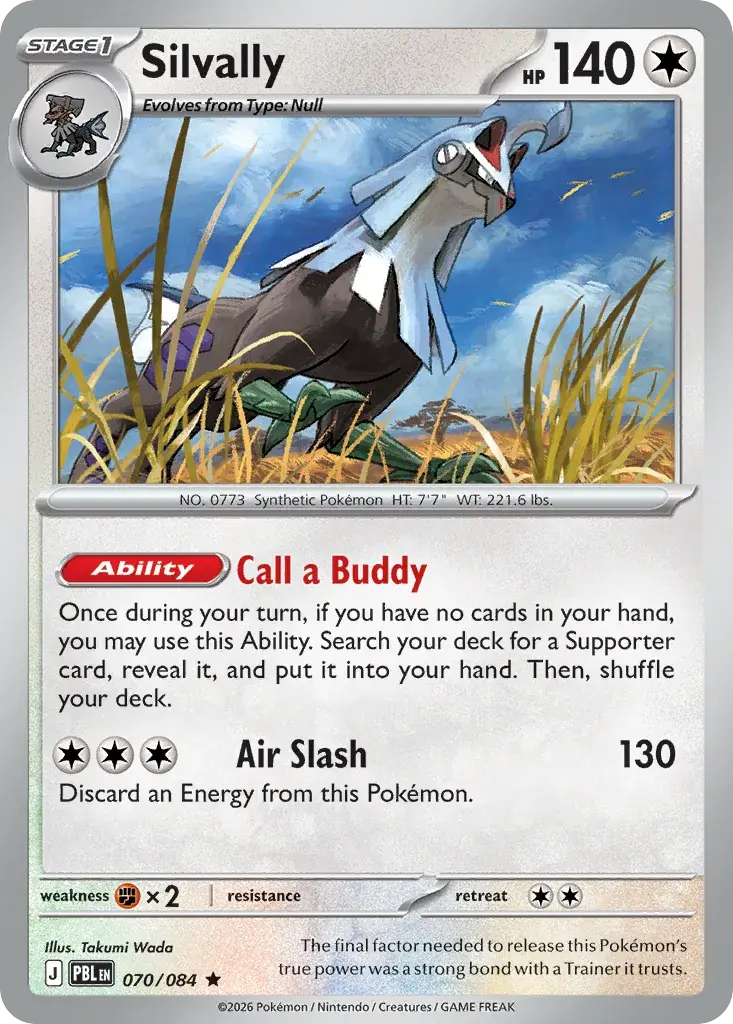 Silvally Pitch Black Pokemon card