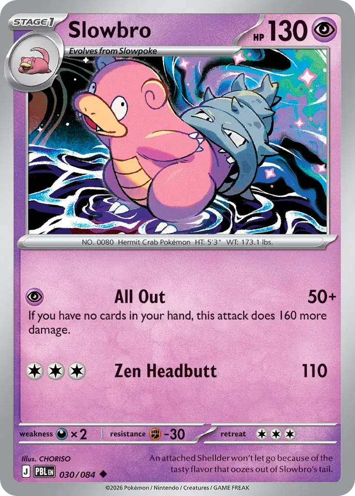 Slowbro Pitch Black Pokemon card