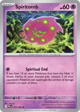 Spiritomb Rare Pitch Black