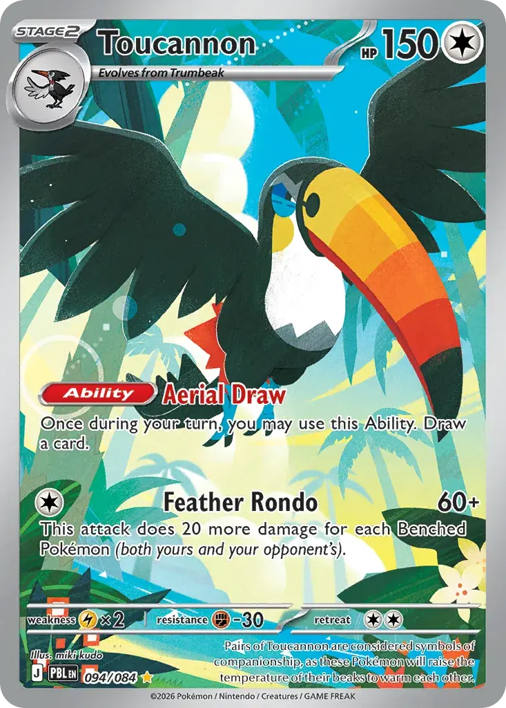 Toucannon Pitch Black Pokemon card