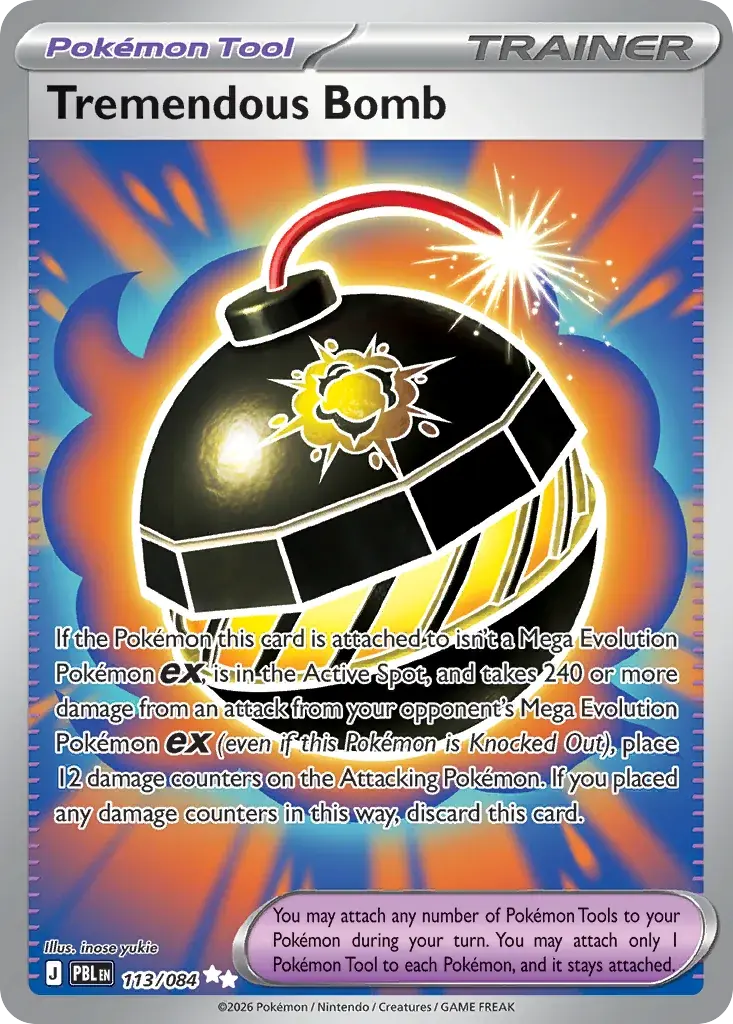 Tremendous Bomb Pitch Black Pokemon card