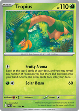 Tropius Pitch Black Pokemon card