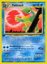 Politoed Rare Neo Discovery
