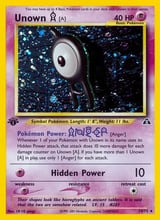 Unown [A] Rare Holo Neo Discovery