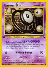 Unown [O] Common Neo Discovery