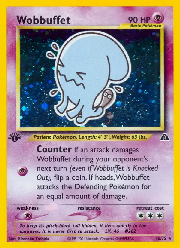 Wobbuffet Neo Discovery Pokemon card