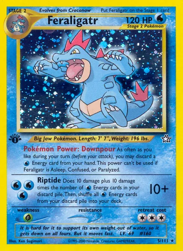 Feraligatr Neo Genesis Pokemon card