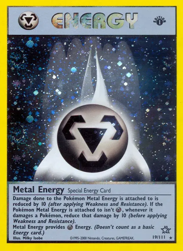 Metal Energy Neo Genesis Pokemon card