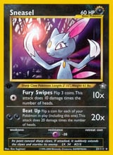 Sneasel Rare Neo Genesis
