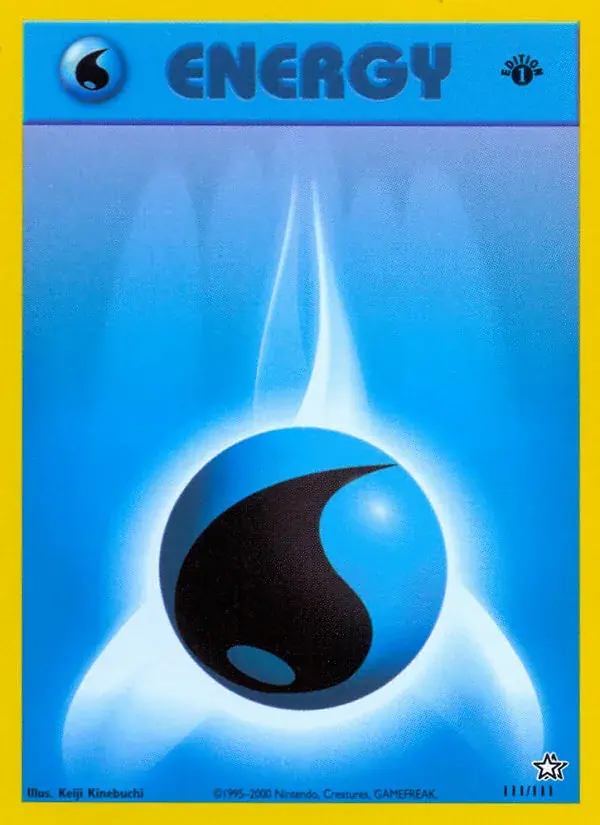 Water Energy Neo Genesis Pokemon card