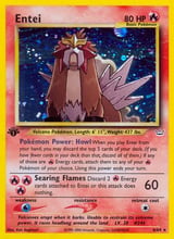 Entei Rare Holo Neo Revelation