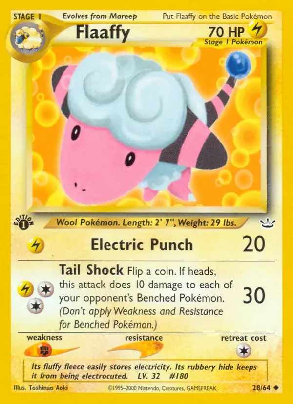 Flaaffy Neo Revelation Pokemon card