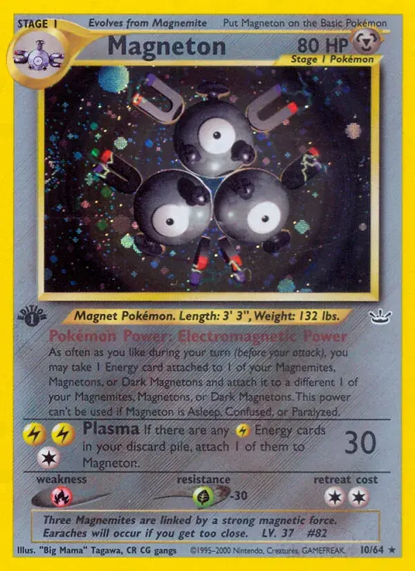 Magneton Neo Revelation Pokemon card