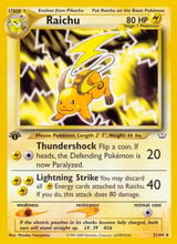 Raichu Rare Neo Revelation
