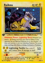 Raikou Rare Holo Neo Revelation