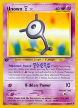 Unown [Y] Uncommon Neo Revelation