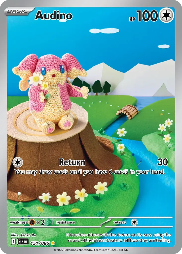 Audino Black Bolt Pokemon card
