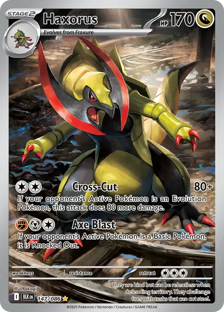 Haxorus Black Bolt Pokemon card