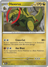 Haxorus Rare Black Bolt