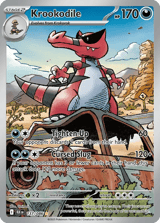 Krookodile Illustration Rare Black Bolt