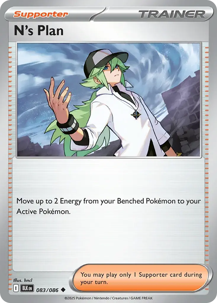 N's Plan Black Bolt Pokemon card