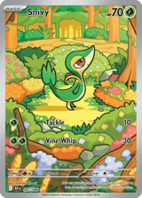 Snivy Illustration Rare Black Bolt