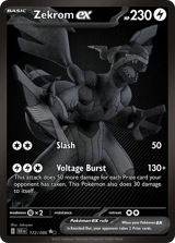 Zekrom ex Black White Rare Black Bolt