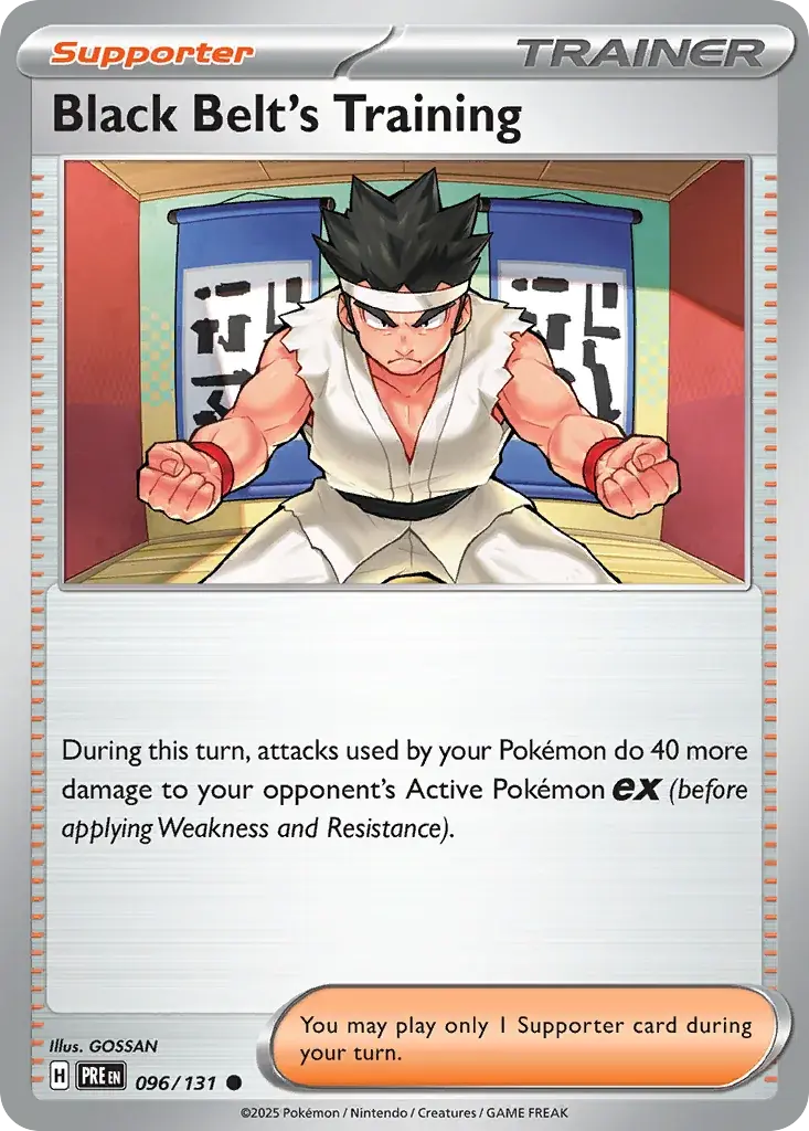 Black Belt's Training Prismatic Evolutions Pokemon card