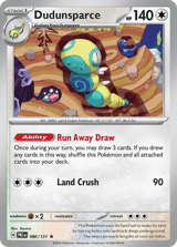 Dudunsparce Rare Prismatic Evolutions