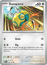 Dunsparce Common Prismatic Evolutions