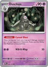 Dusclops Common Prismatic Evolutions