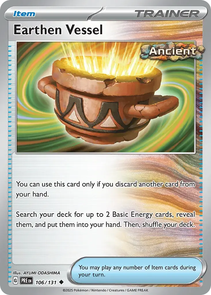 Earthen Vessel Prismatic Evolutions Pokemon card